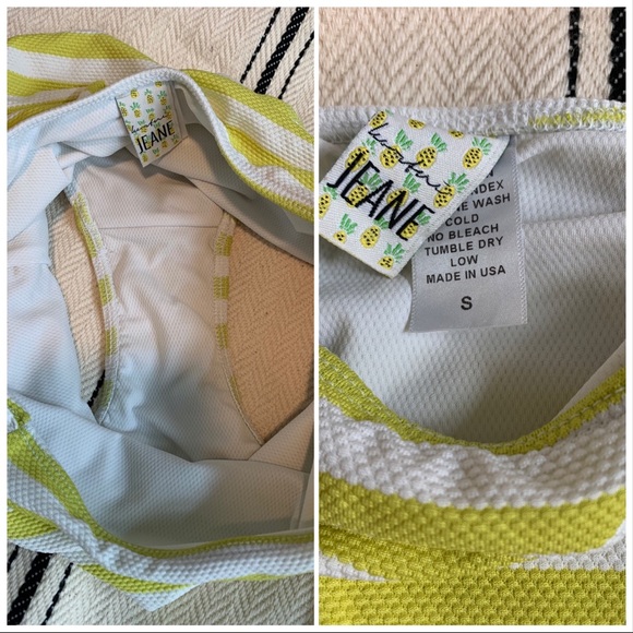 Kortni Jeane Tropical Floral+Stripe Set, sz.S - Picture 3 of 3